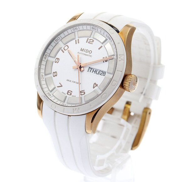 MIDO Multifort M018830A Day date white Dial Automatic Men's Watch_ - Picture 1 of 11